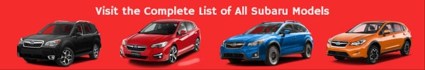 List of All Subaru Car Models