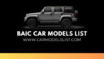 BAIC Car Models List complete list of all baic Car Models