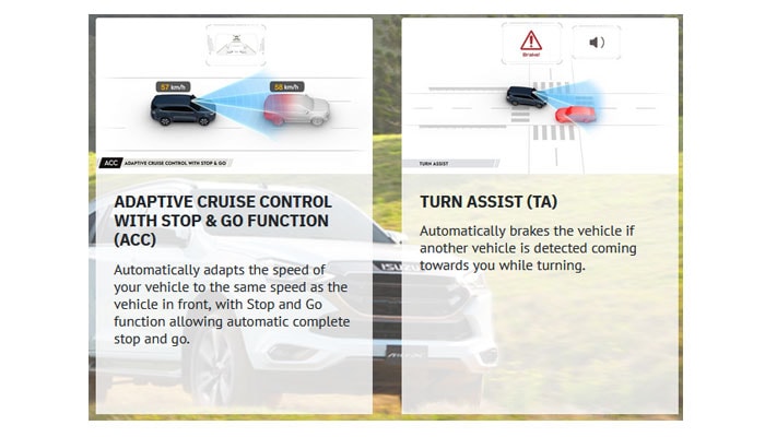 adaptive cruise control with stop and go function